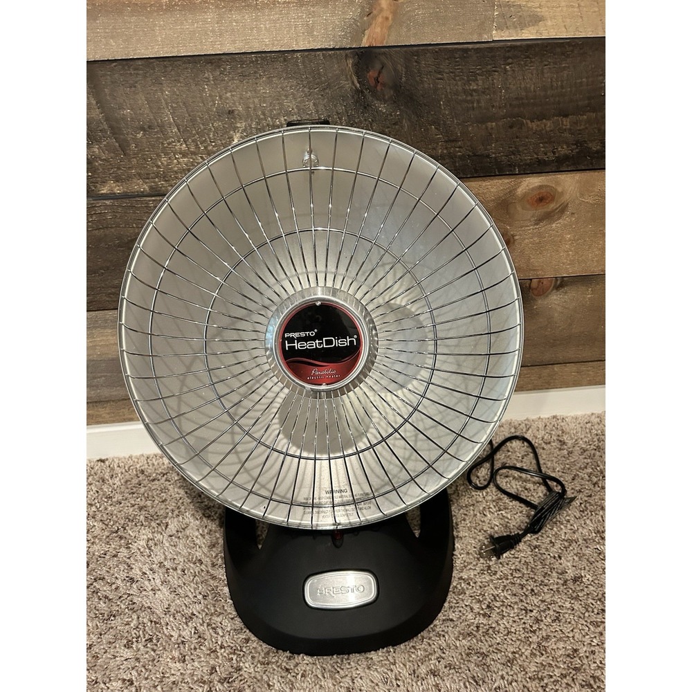 Presto Heat Dish Parabolic Electric Heater‎ 1000W 120V 0792601